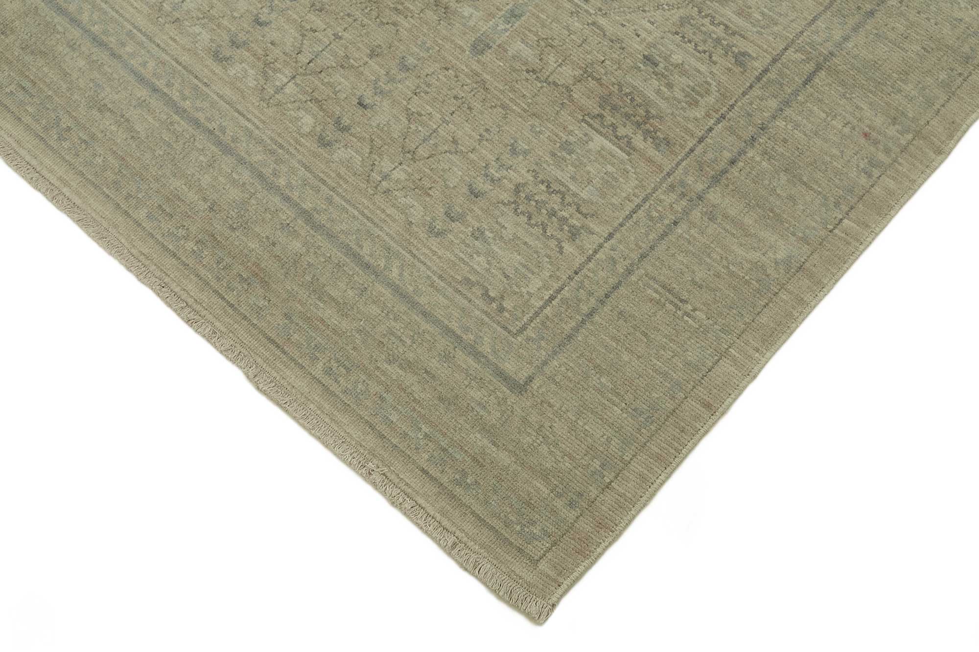 7x10 Hand-Knotted Wool Oushak Rug - 47713