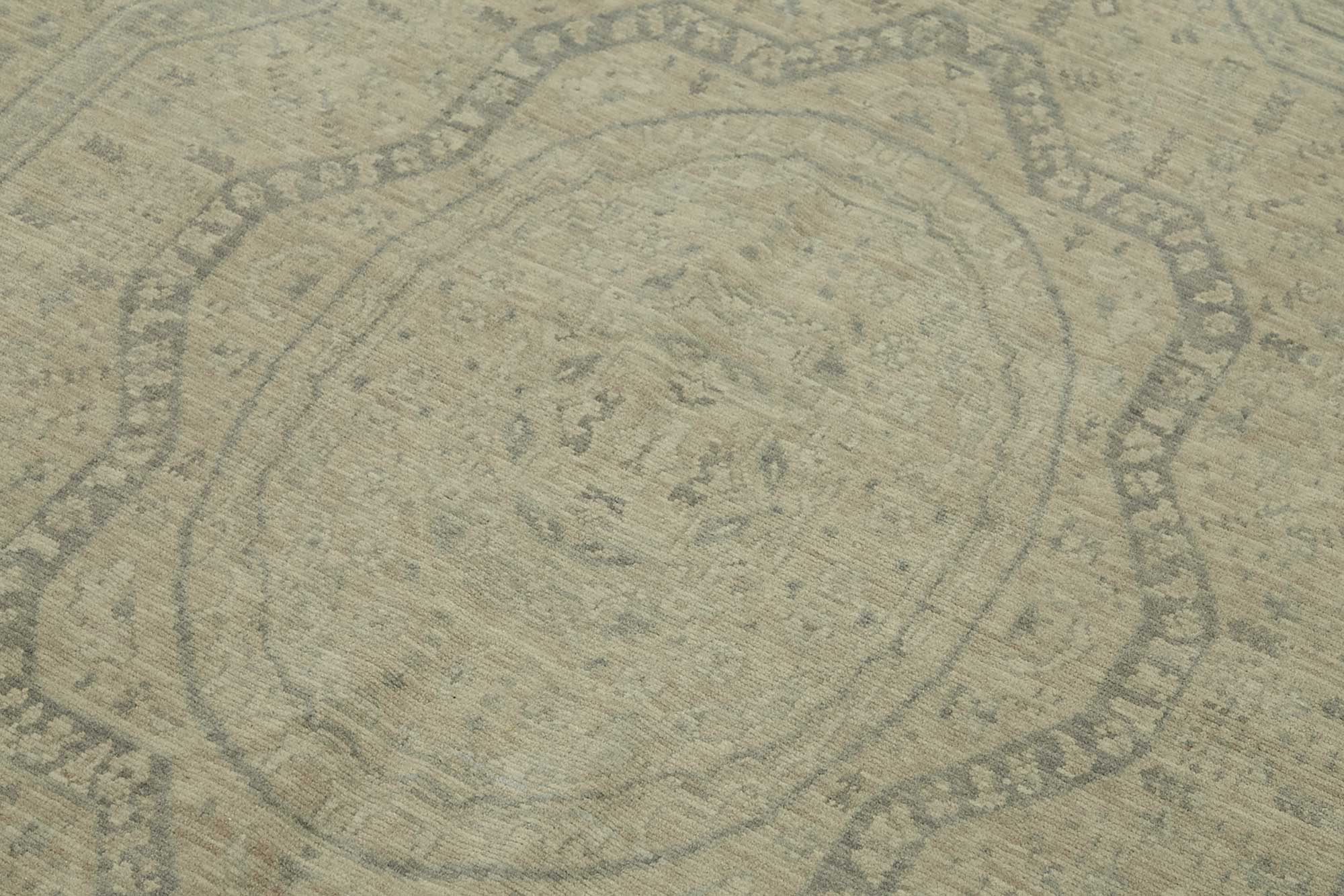 7x10 Hand-Knotted Wool Oushak Rug - 47713