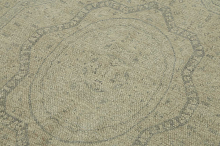 7x10 Hand-Knotted Wool Oushak Rug - 47713