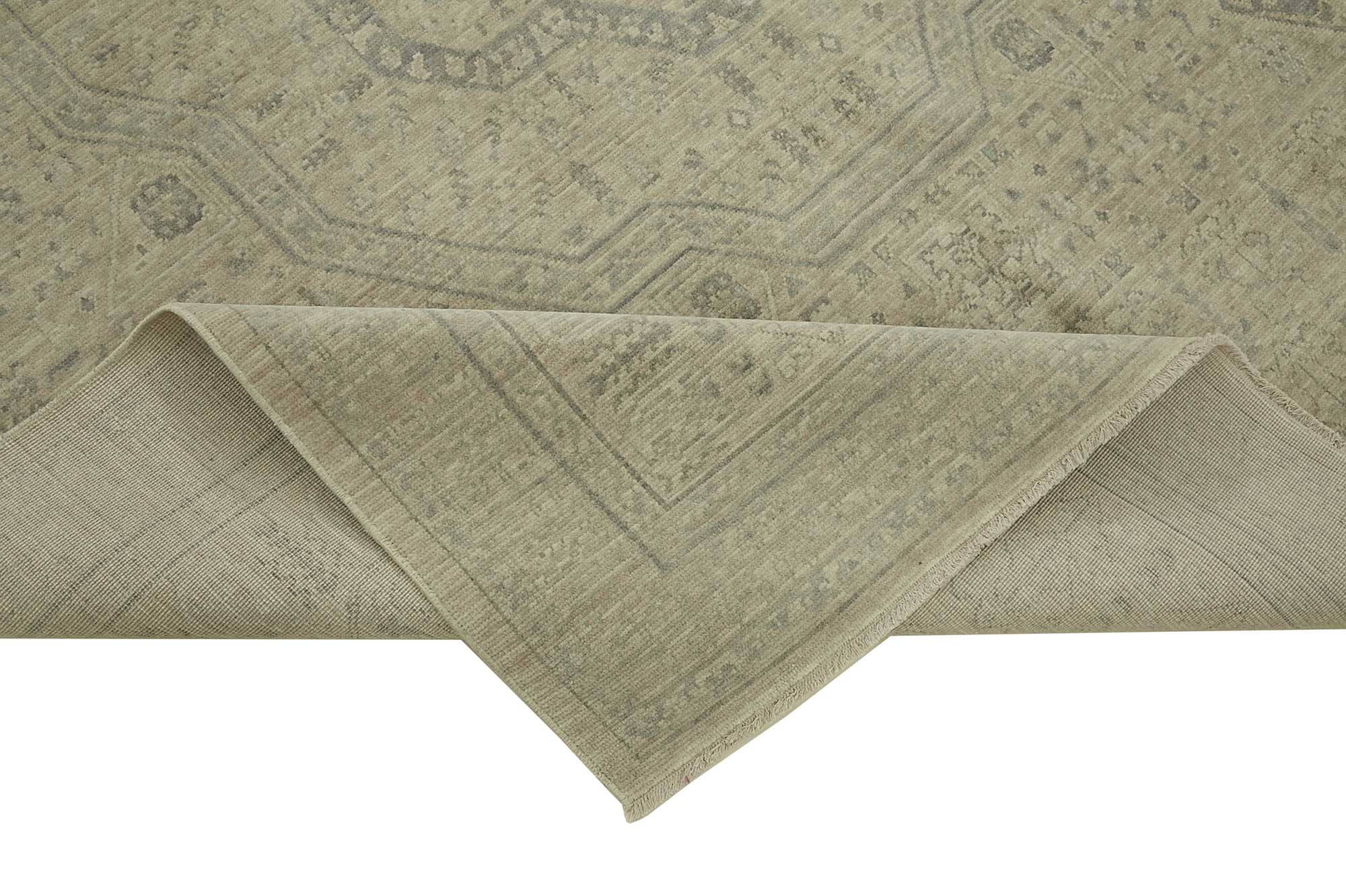 7x10 Hand-Knotted Wool Oushak Rug - 47713