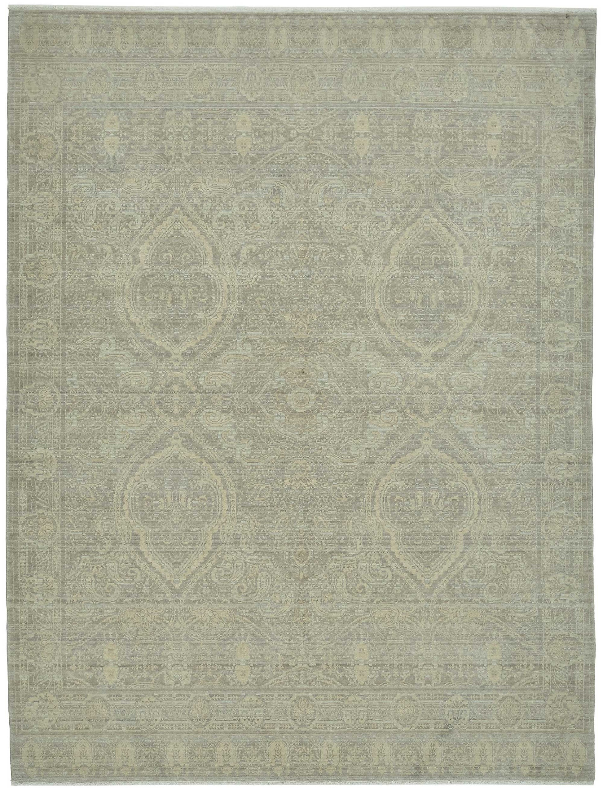 8x10 Hand-Knotted Wool Oushak Rug - 47714