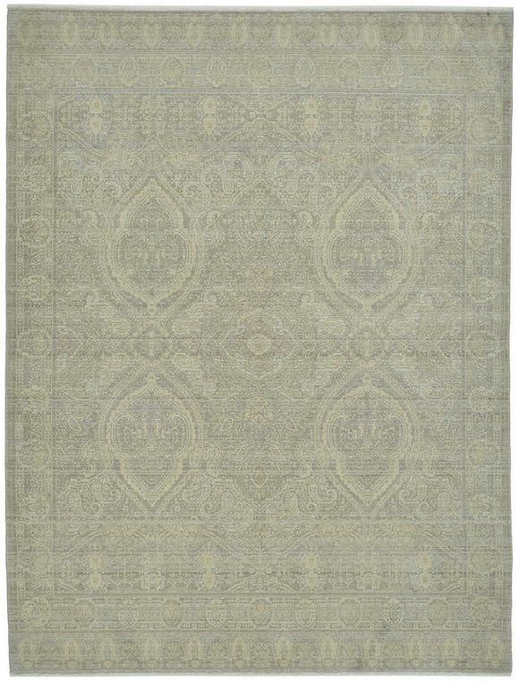 8x10 Hand-Knotted Wool Oushak Rug - 47714