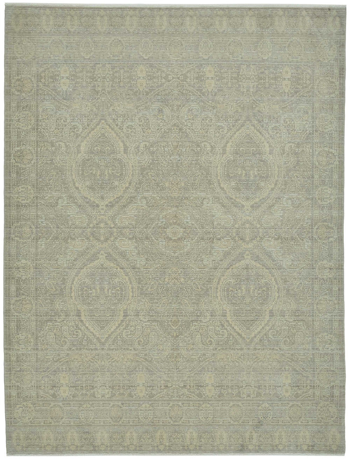 8x10 Hand-Knotted Wool Oushak Rug - 47714