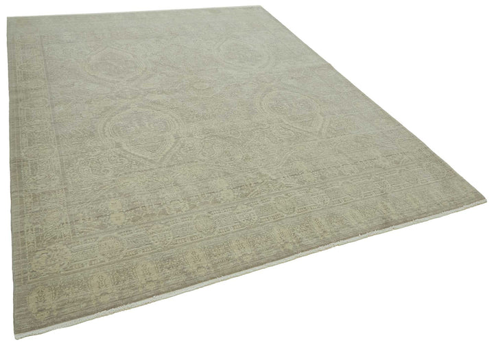 8x10 Hand-Knotted Wool Oushak Rug - 47714