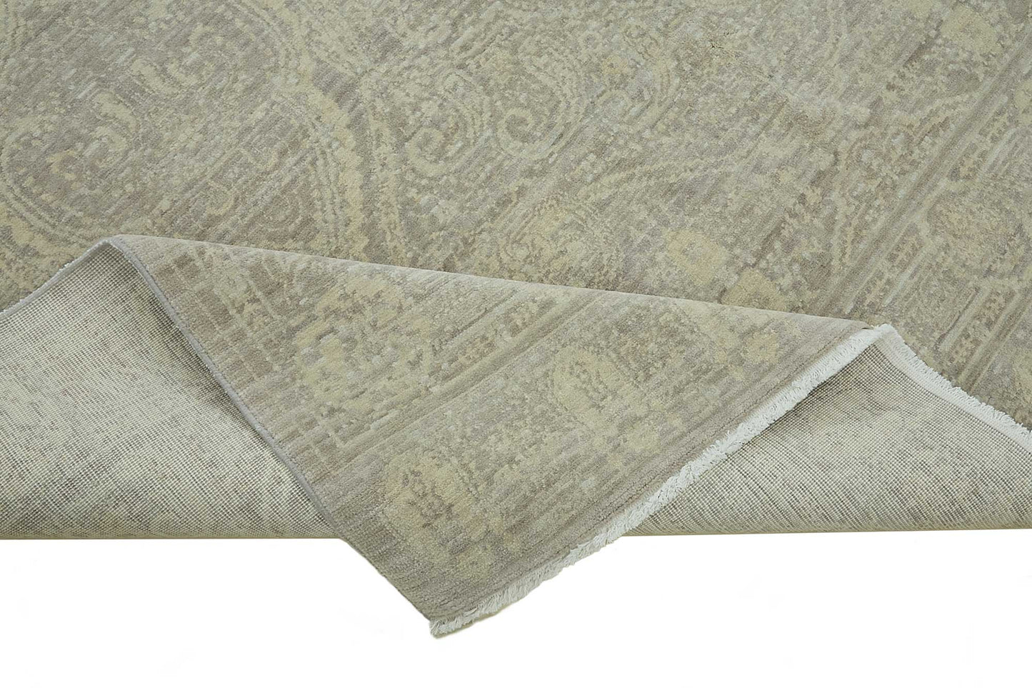 8x10 Hand-Knotted Wool Oushak Rug - 47714