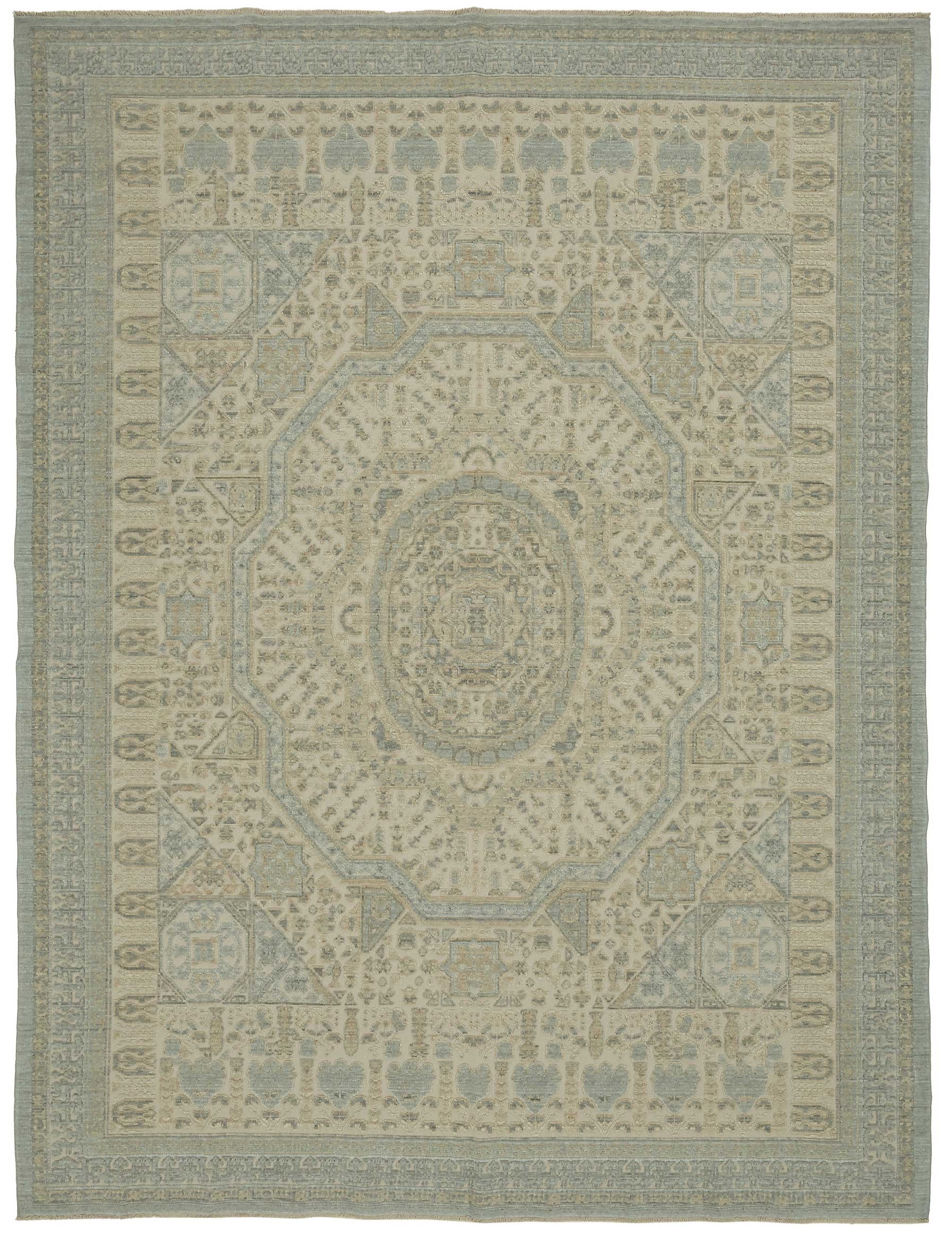 8x11 Hand-Knotted Wool Oushak Rug - 47716