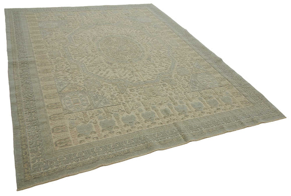 8x11 Hand-Knotted Wool Oushak Rug - 47716