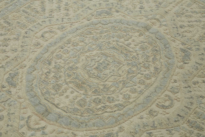 8x11 Hand-Knotted Wool Oushak Rug - 47716