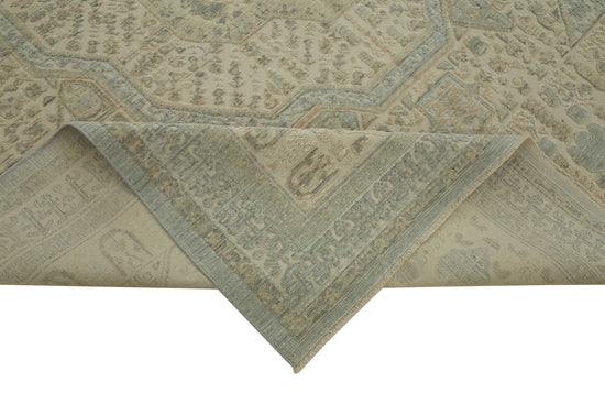 8x11 Hand-Knotted Wool Oushak Rug - 47716