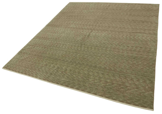 8x10 Hand-Knotted Wool Oushak Rug - 47718