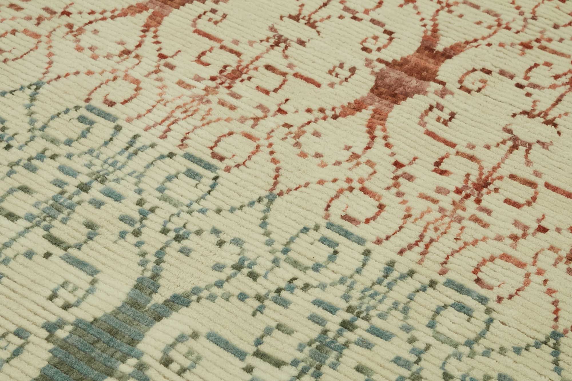 8x11 Hand-Knotted Wool Oushak Rug - 47721