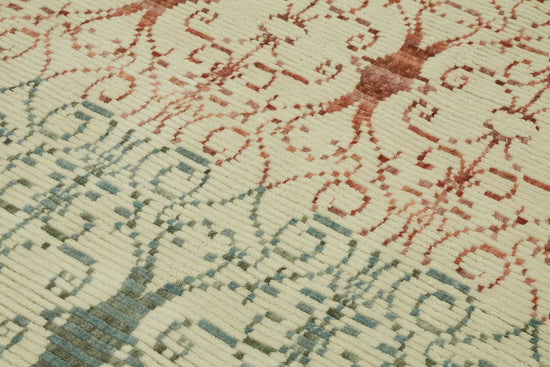 8x11 Hand-Knotted Wool Oushak Rug - 47721