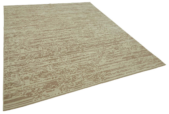 8x10 Hand-Knotted Wool Oushak Rug - 47723