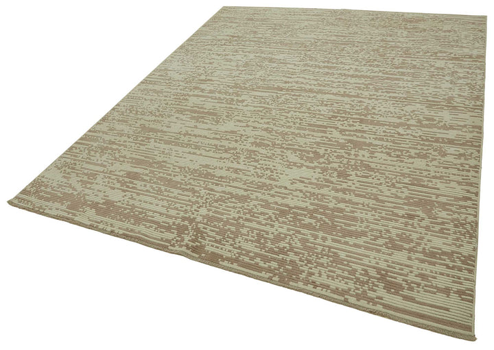 8x10 Hand-Knotted Wool Oushak Rug - 47723