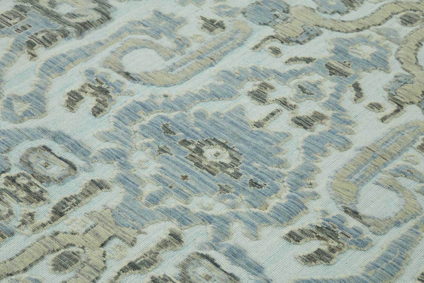9x10 Hand-Knotted Wool Oushak Rug - 47724