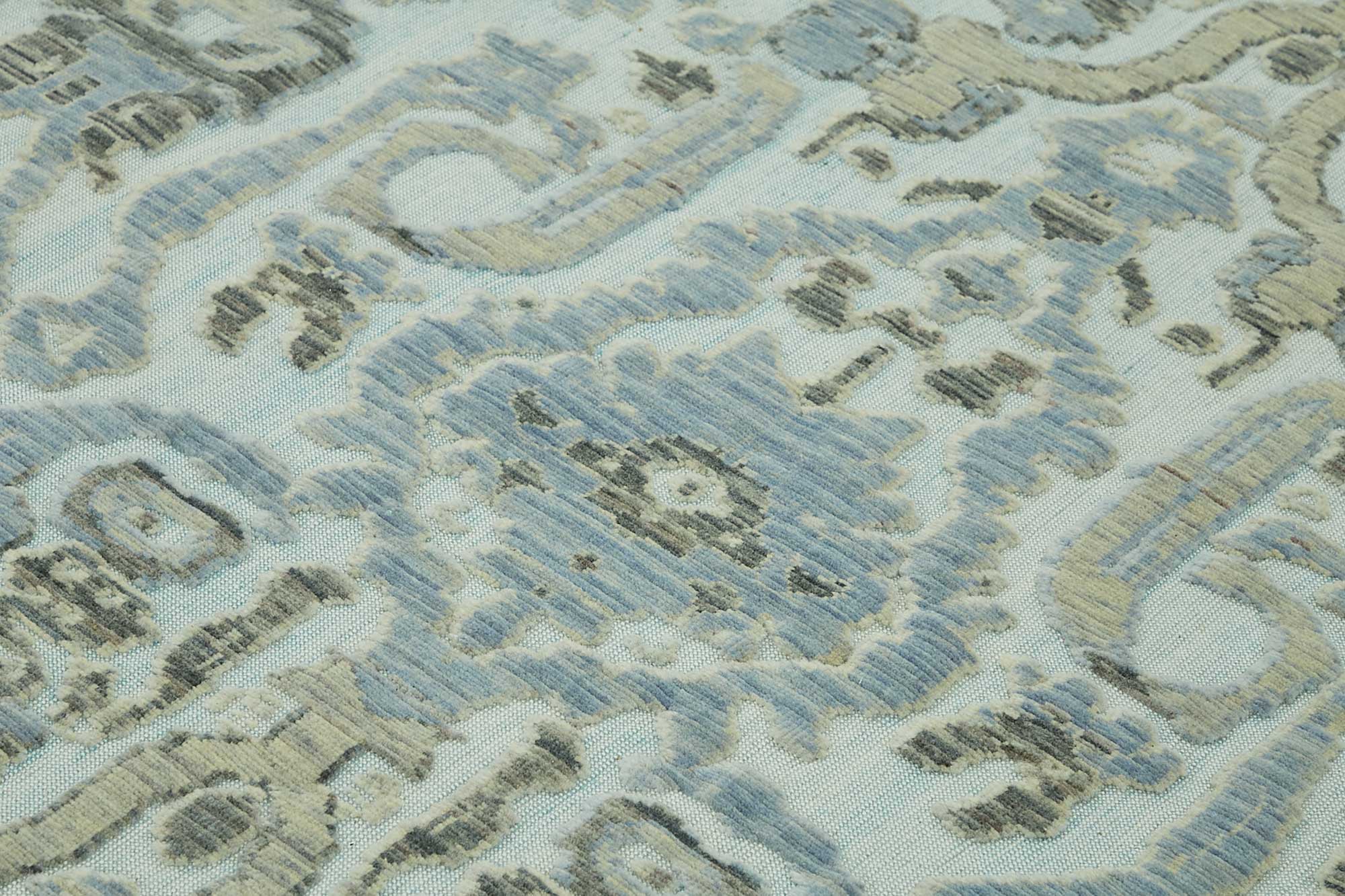 9x10 Hand-Knotted Wool Oushak Rug - 47724