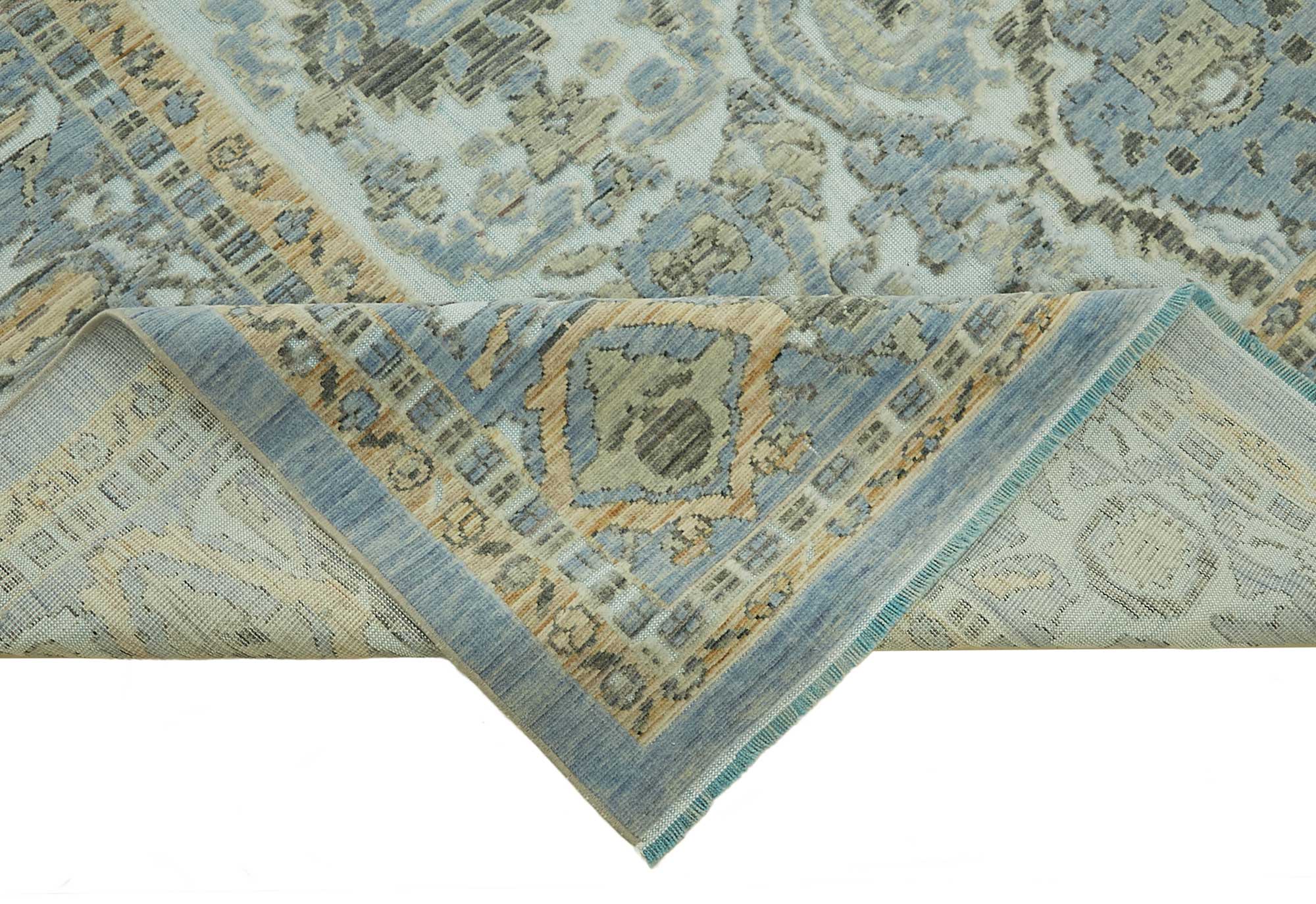 9x10 Hand-Knotted Wool Oushak Rug - 47724