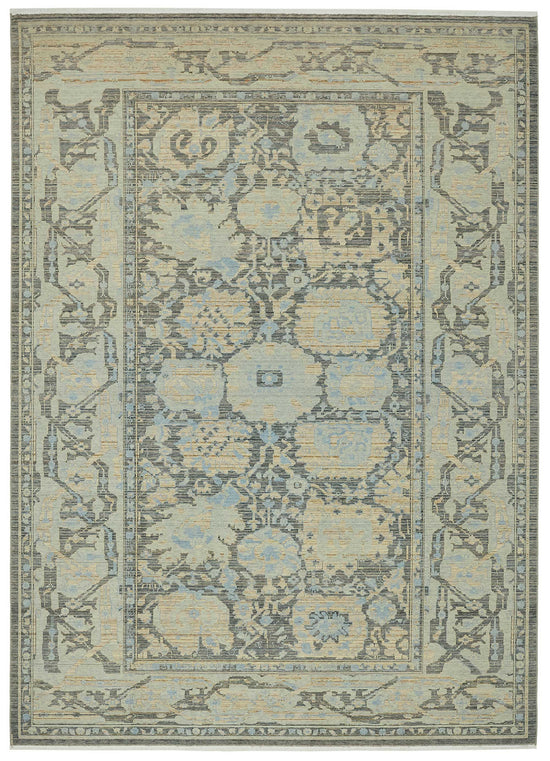 8x11 Hand-Knotted Wool Oushak Rug - 47725