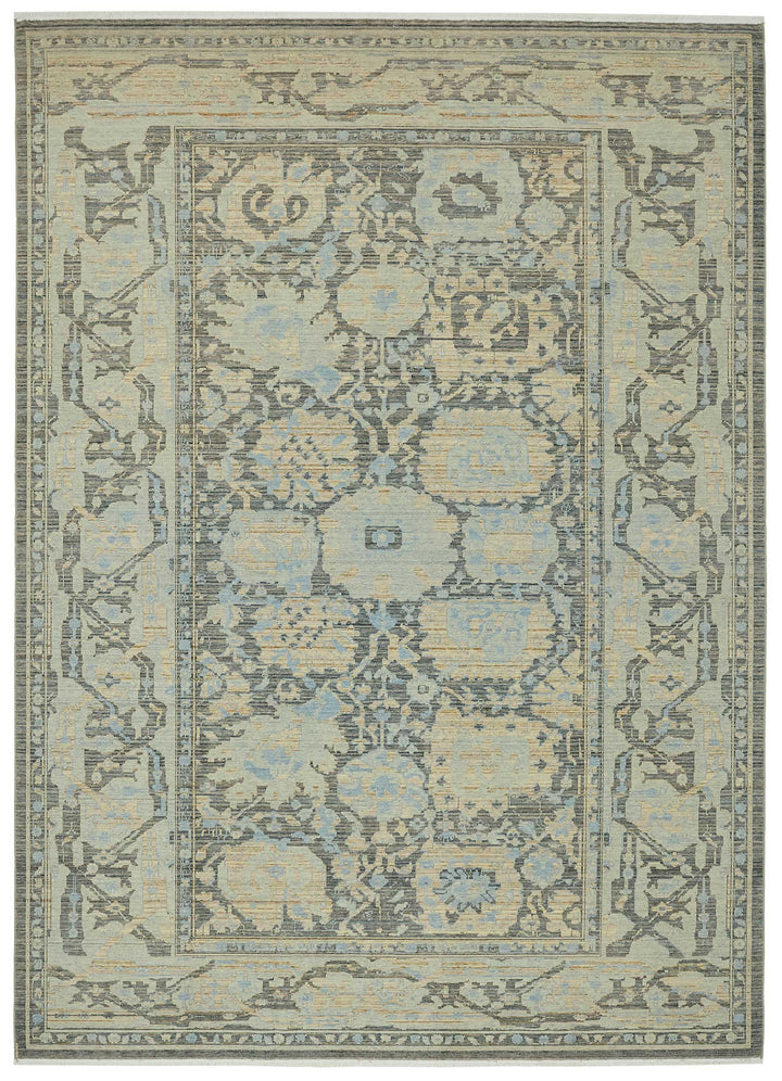 8x11 Hand-Knotted Wool Oushak Rug - 47725