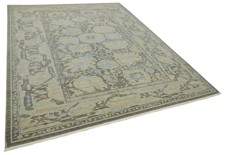 8x11 Hand-Knotted Wool Oushak Rug - 47725