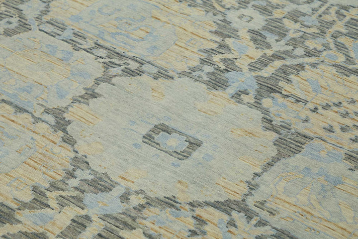 8x11 Hand-Knotted Wool Oushak Rug - 47725