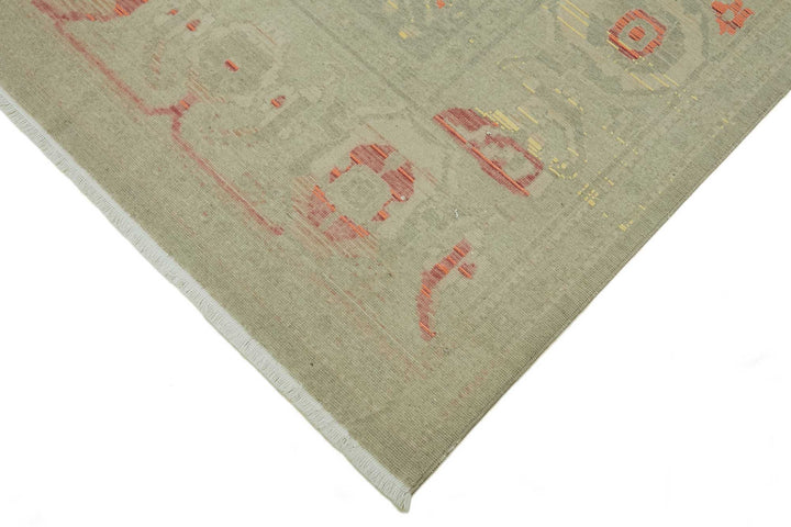 8x11 Hand-Knotted Wool Oushak Rug - 47727