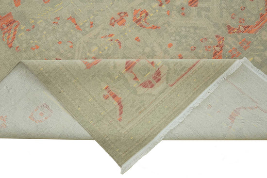 8x11 Hand-Knotted Wool Oushak Rug - 47727