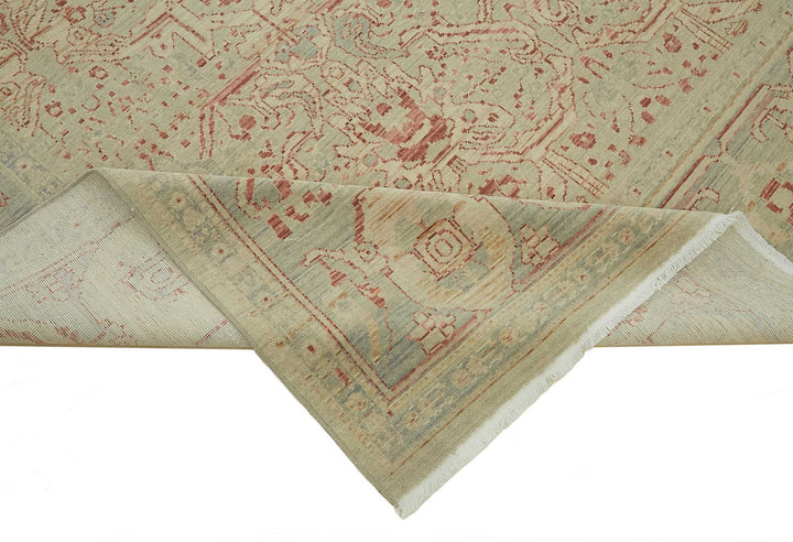 8x11 Hand-Knotted Wool Oushak Rug - 47728