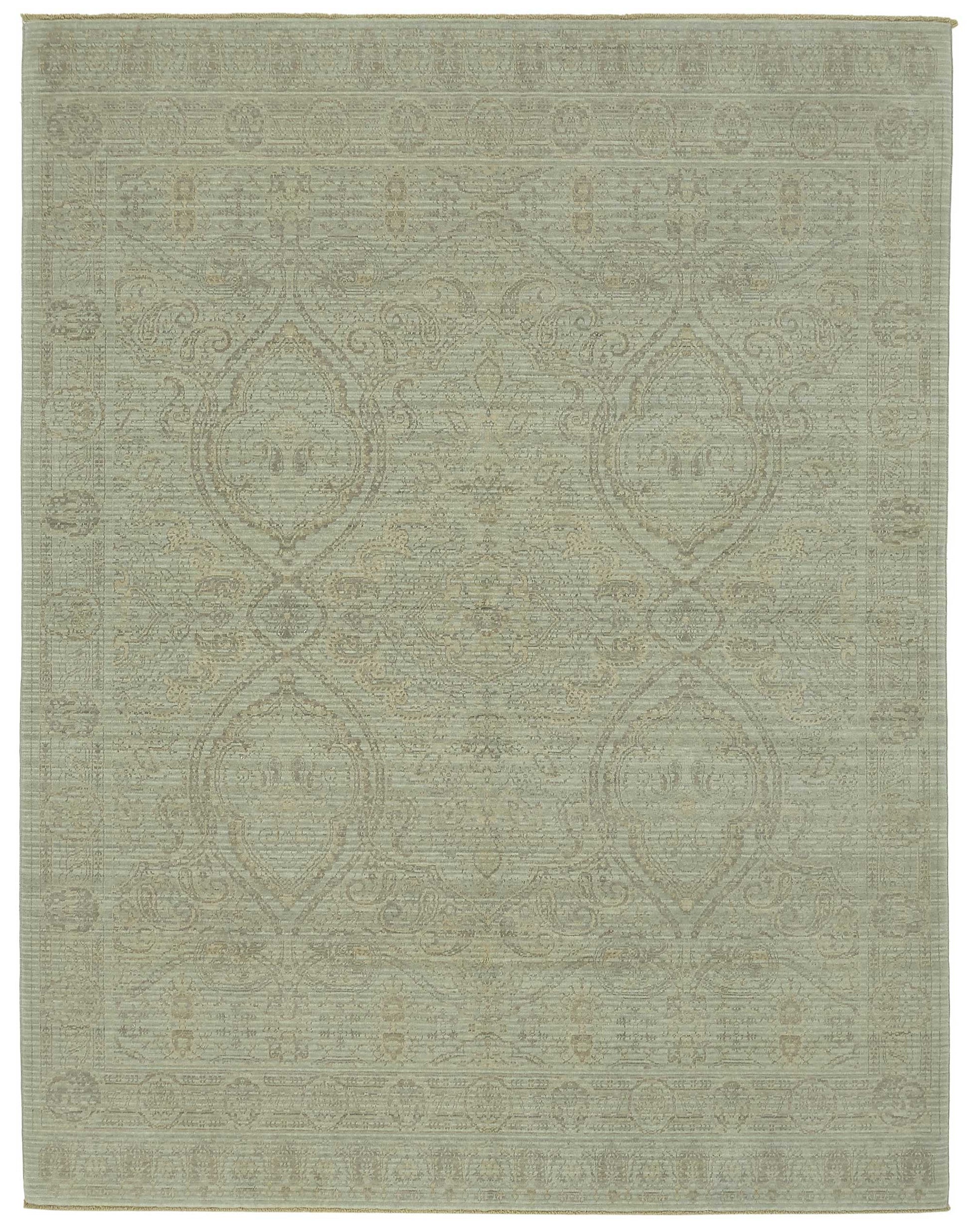 8x10 Hand-Knotted Wool Oushak Rug - 47730
