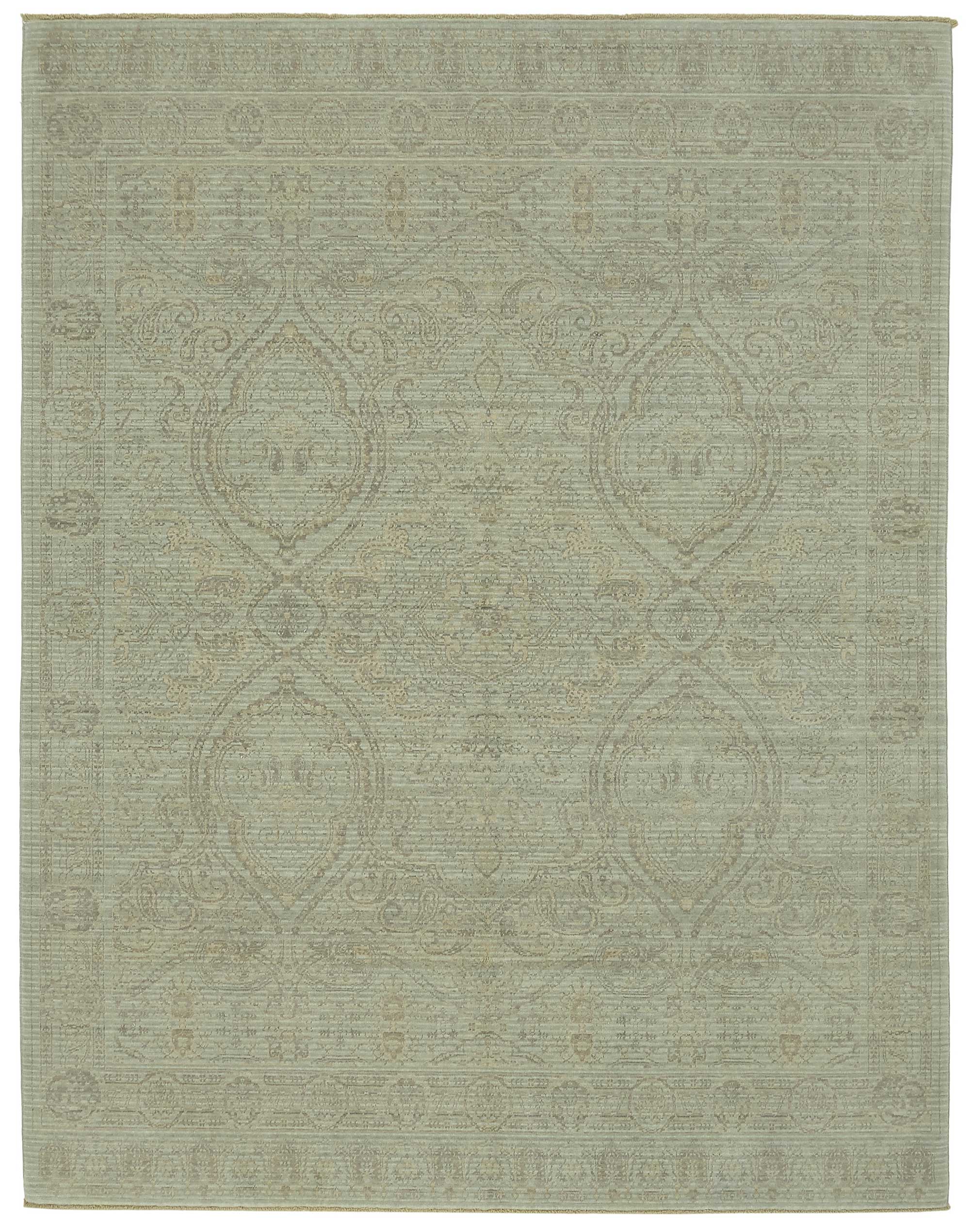 8x10 Hand-Knotted Wool Oushak Rug - 47730