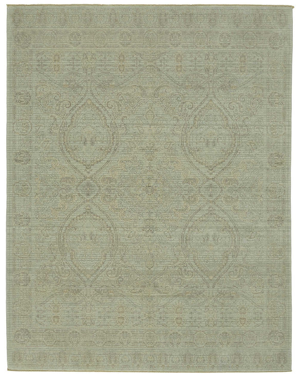 8x10 Hand-Knotted Wool Oushak Rug - 47730