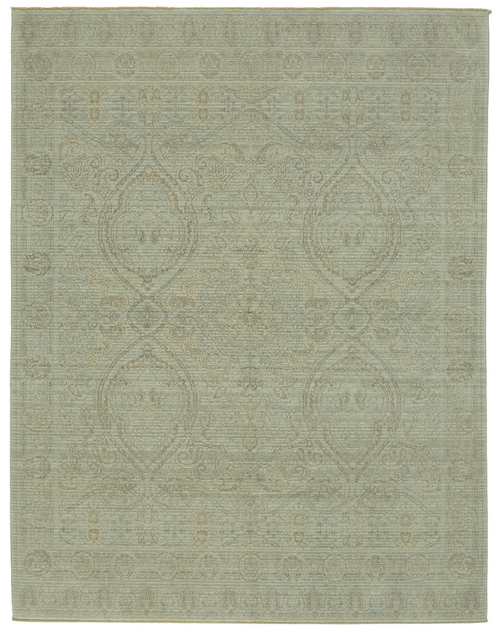8x10 Hand-Knotted Wool Oushak Rug - 47730