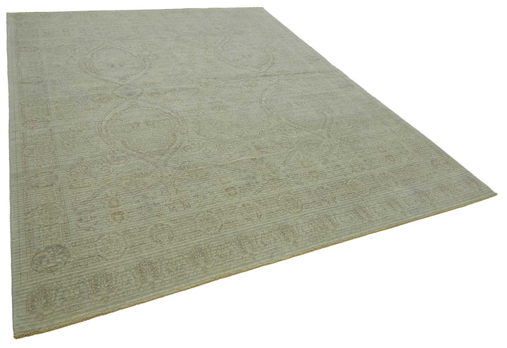 8x10 Hand-Knotted Wool Oushak Rug - 47730