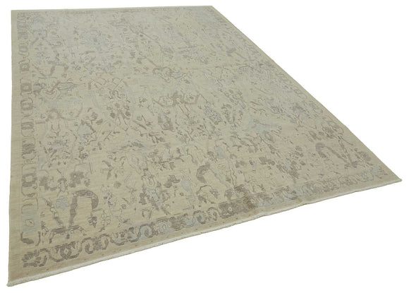 7x10 Hand-Knotted Wool Oushak Rug - 47733