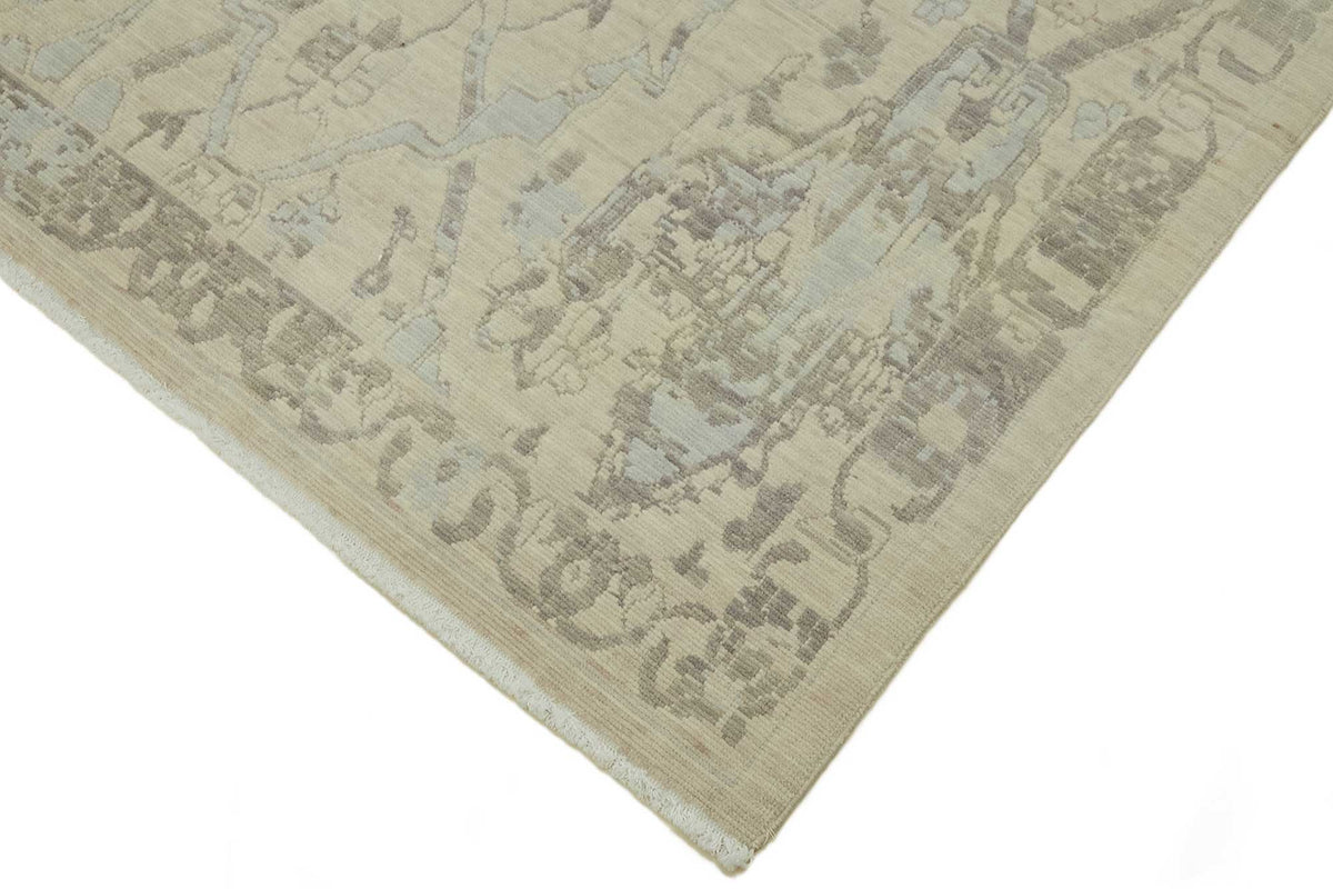7x10 Hand-Knotted Wool Oushak Rug - 47733