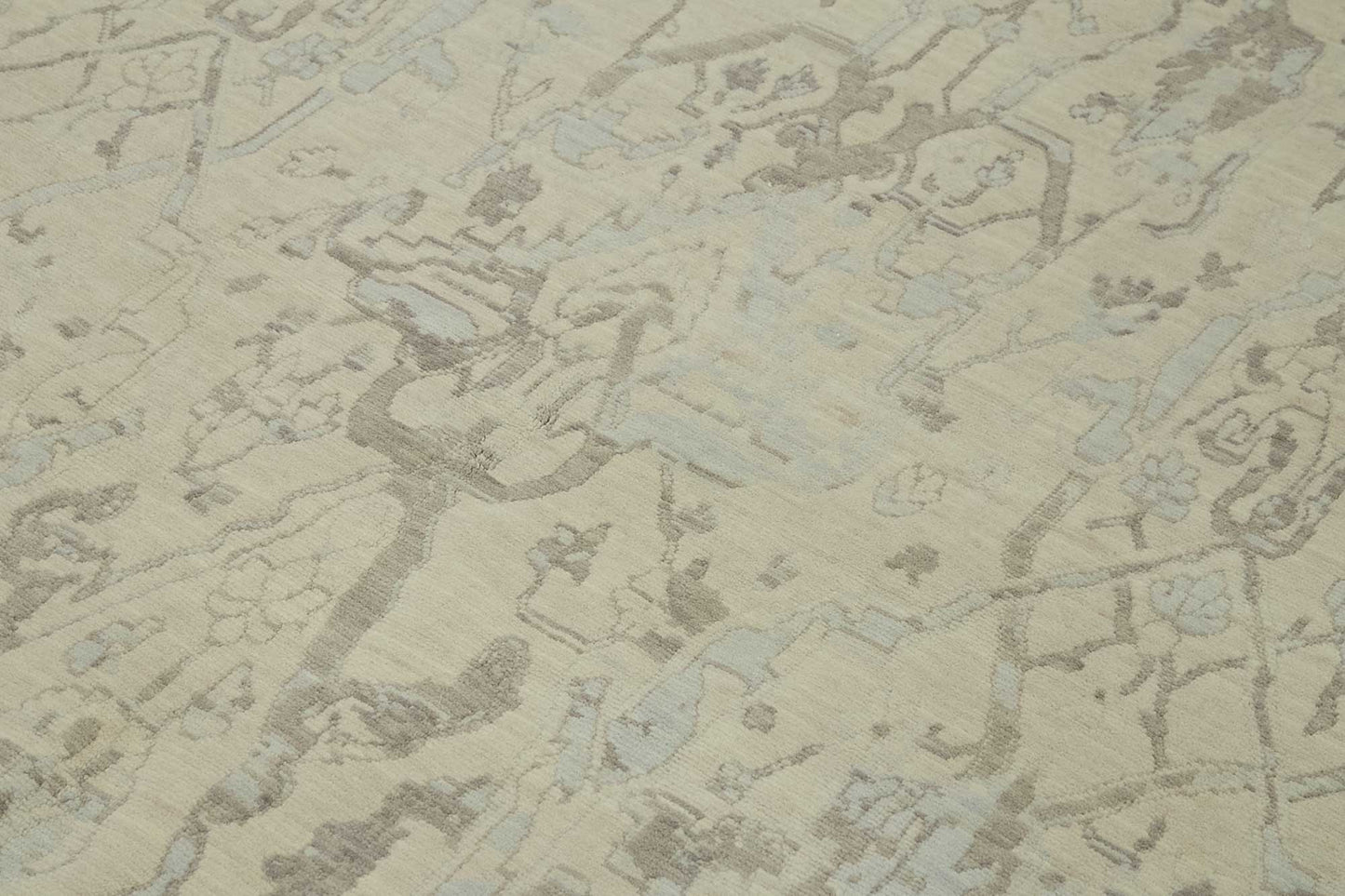 7x10 Hand-Knotted Wool Oushak Rug - 47733