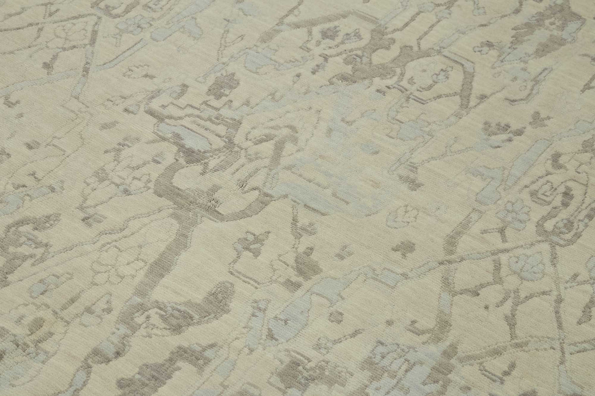 7x10 Hand-Knotted Wool Oushak Rug - 47733