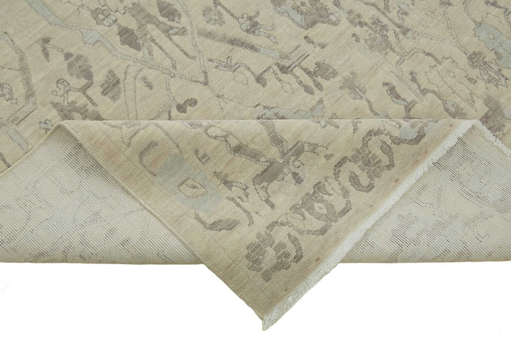 7x10 Hand-Knotted Wool Oushak Rug - 47733