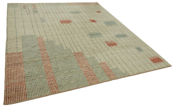 8x10 Hand-Knotted Wool Oushak Rug - 47741