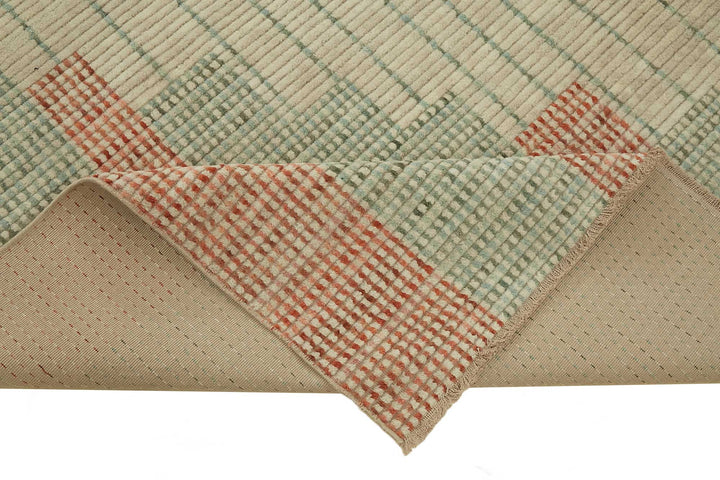 8x10 Hand-Knotted Wool Oushak Rug - 47741