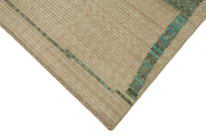 8x10 Hand-Knotted Wool Oushak Rug - 47743