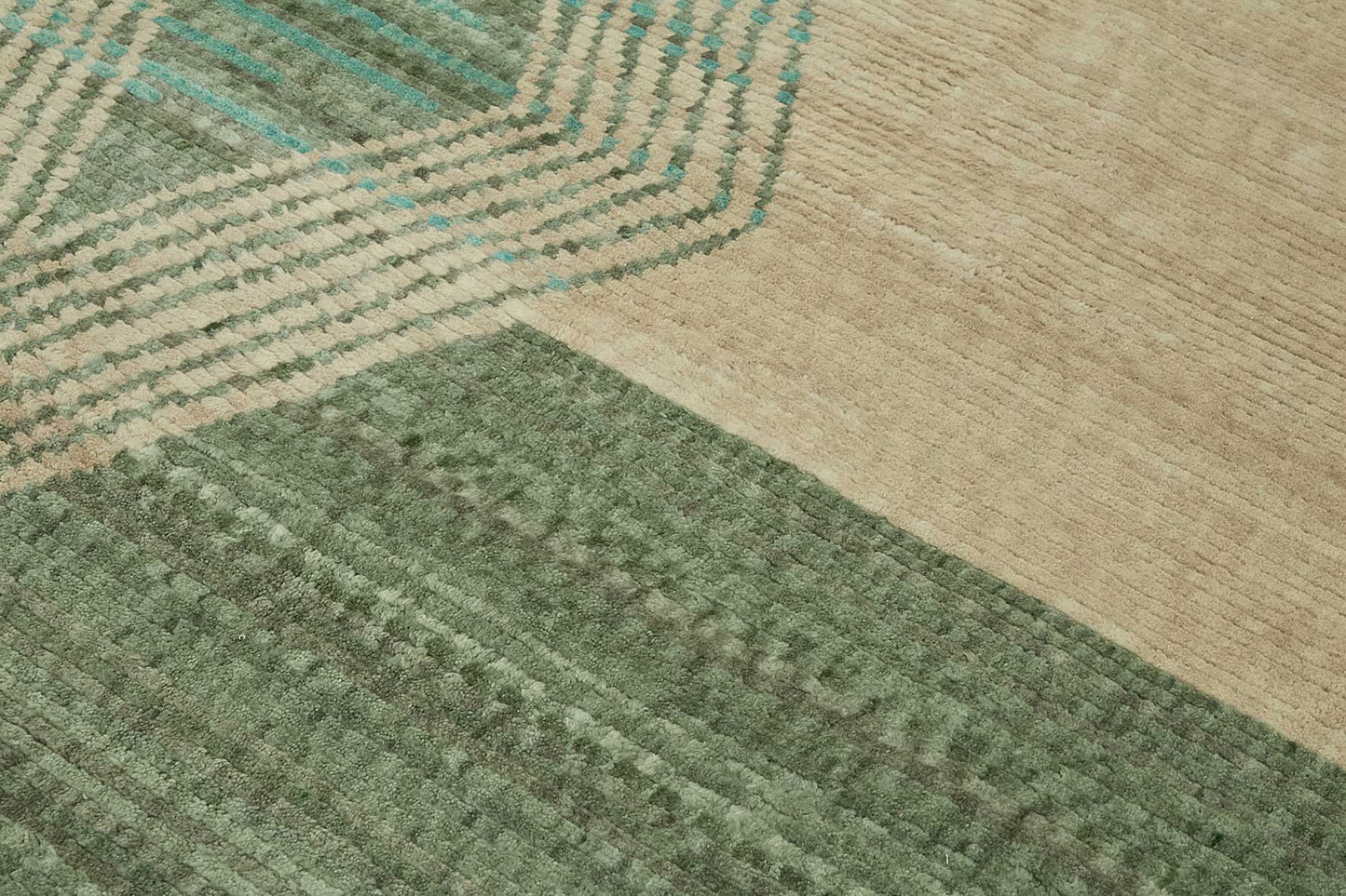 8x10 Hand-Knotted Wool Oushak Rug - 47743