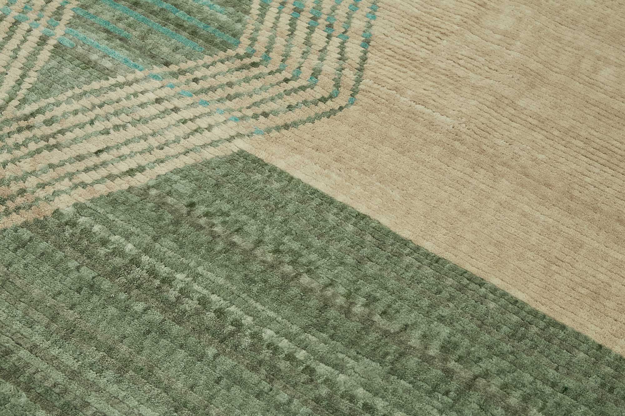 8x10 Hand-Knotted Wool Oushak Rug - 47743