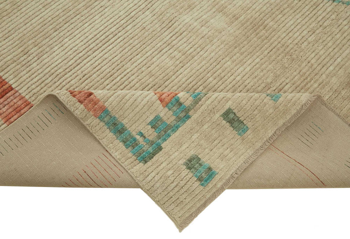 8x10 Hand-Knotted Wool Oushak Rug - 47743