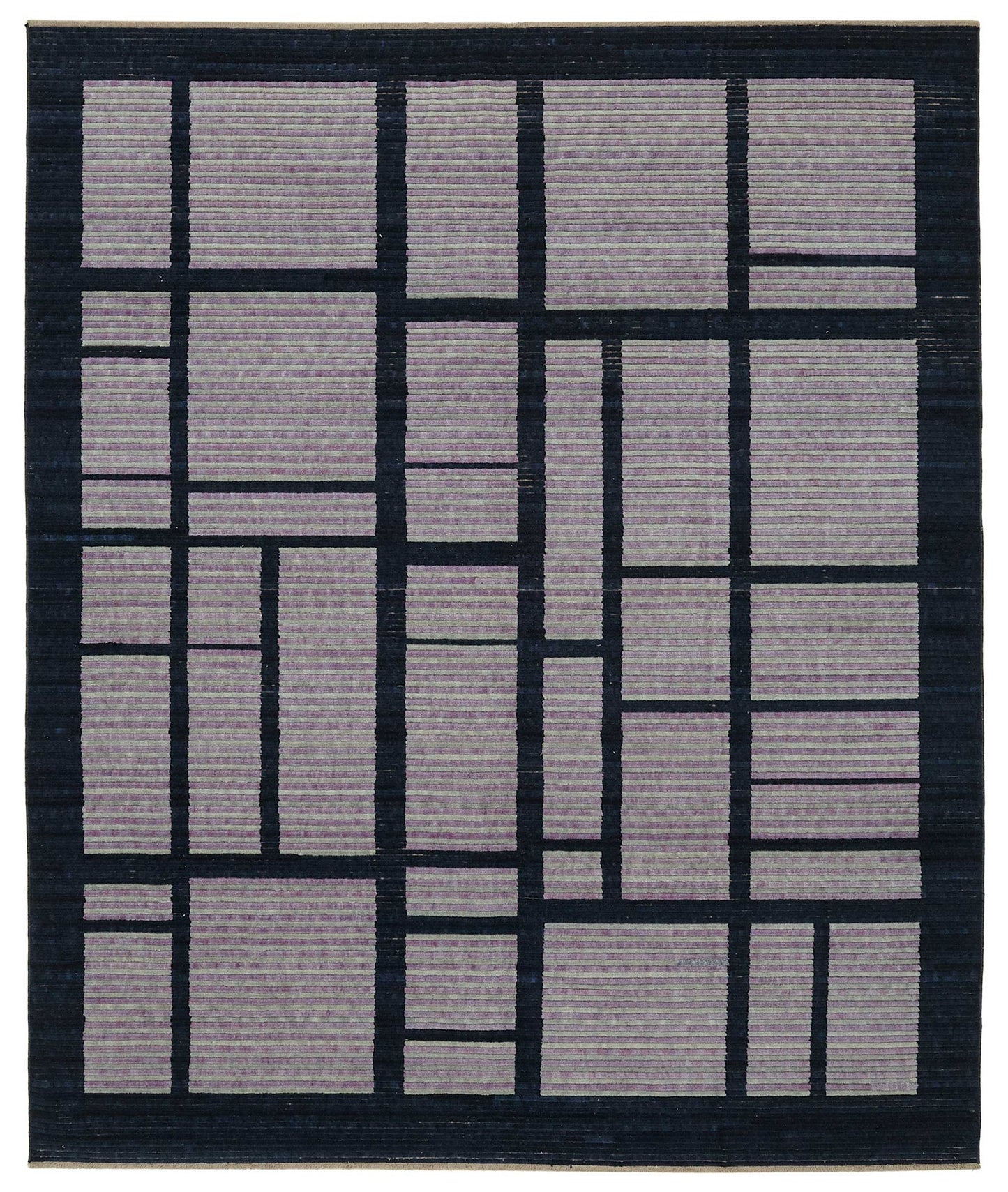8x9 Hand-Knotted Wool Oushak Rug - 47745