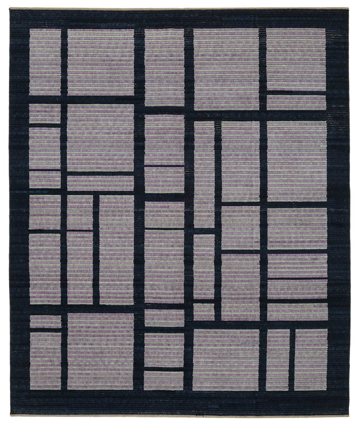 8x9 Hand-Knotted Wool Oushak Rug - 47745