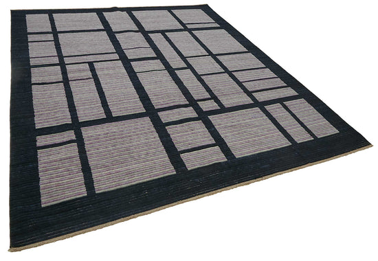 8x9 Hand-Knotted Wool Oushak Rug - 47745