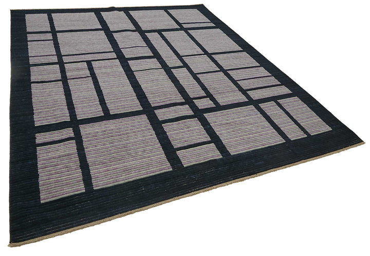 8x9 Hand-Knotted Wool Oushak Rug - 47745