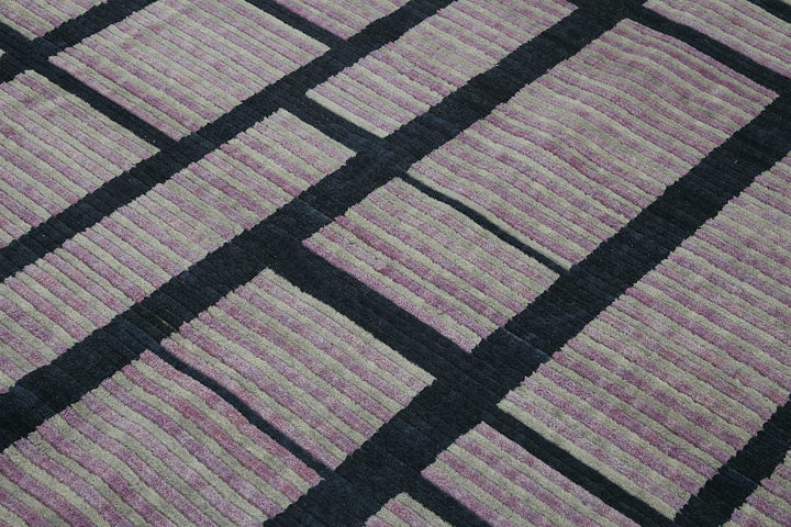 8x9 Hand-Knotted Wool Oushak Rug - 47745