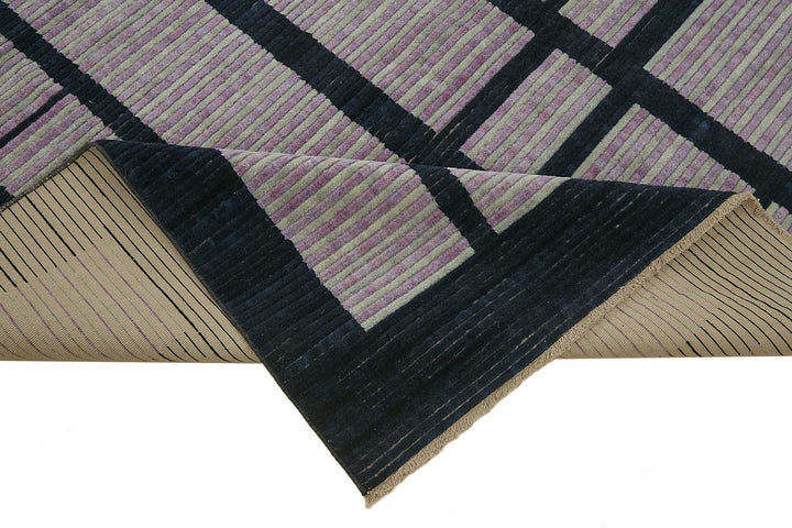 8x9 Hand-Knotted Wool Oushak Rug - 47745